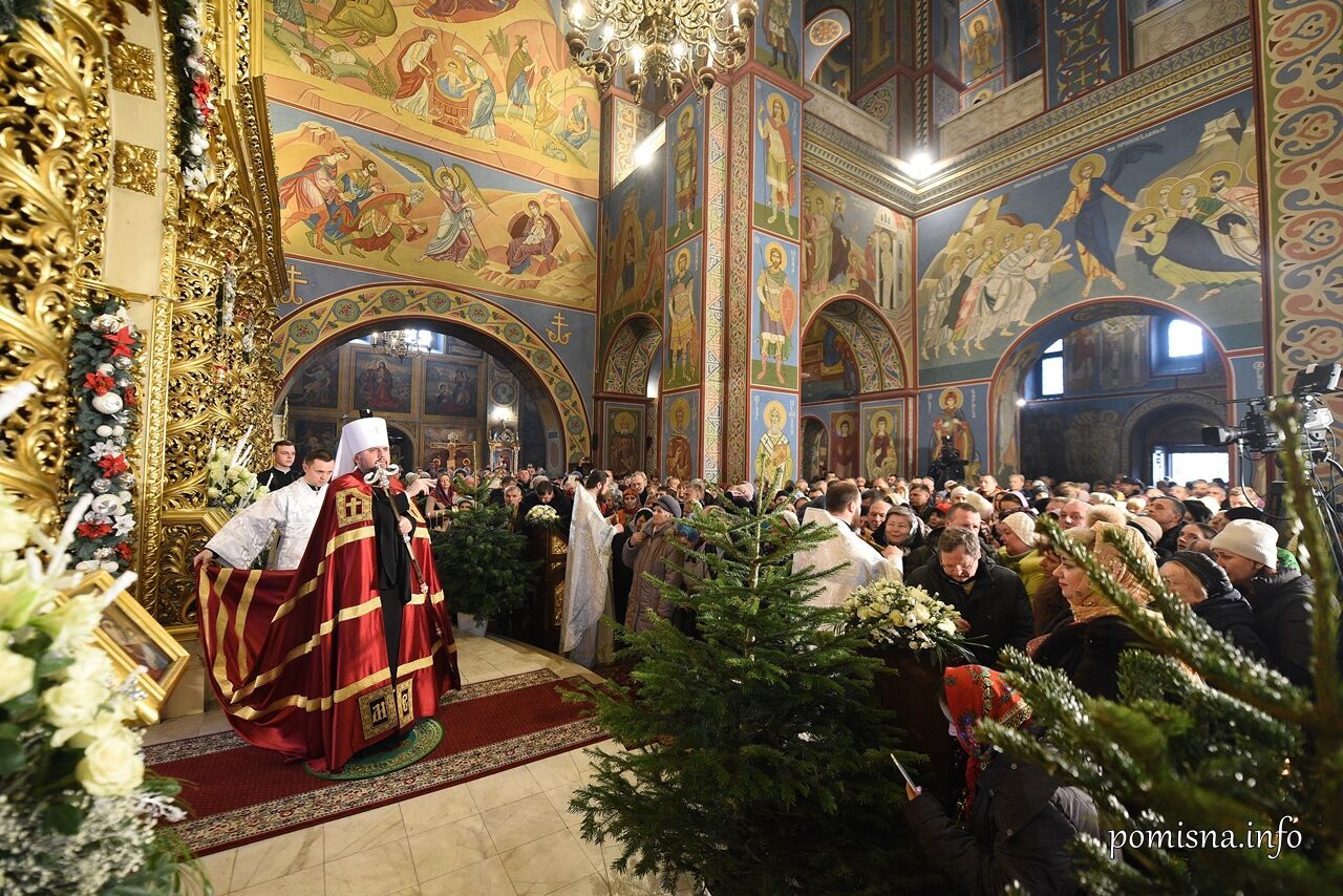 Рождественская литургия в Православной церкви Украины
