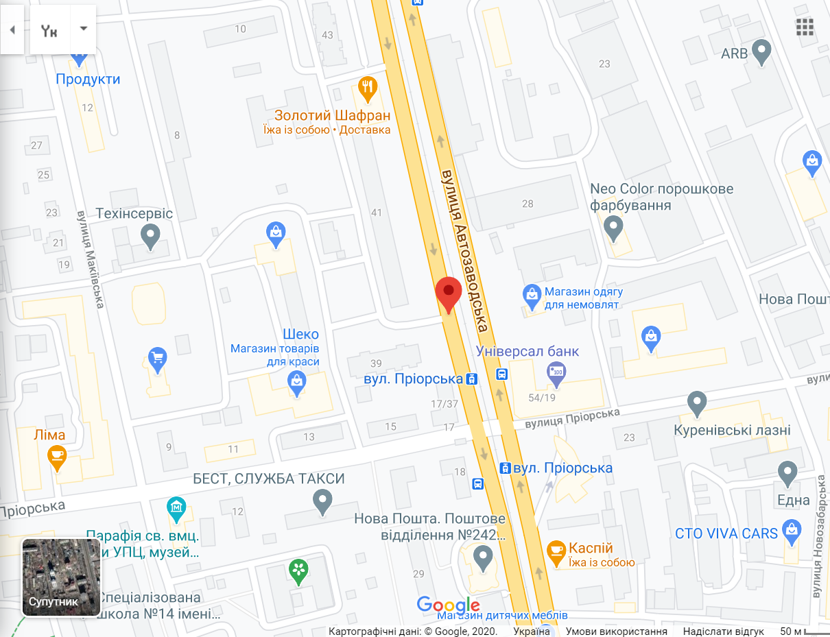 Карта Києва