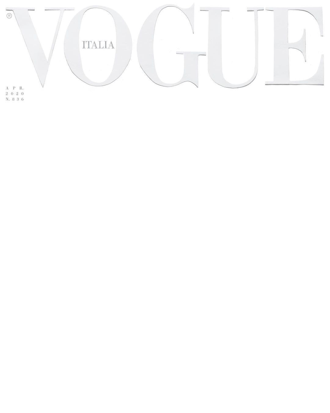 Пустая обложка Vogue