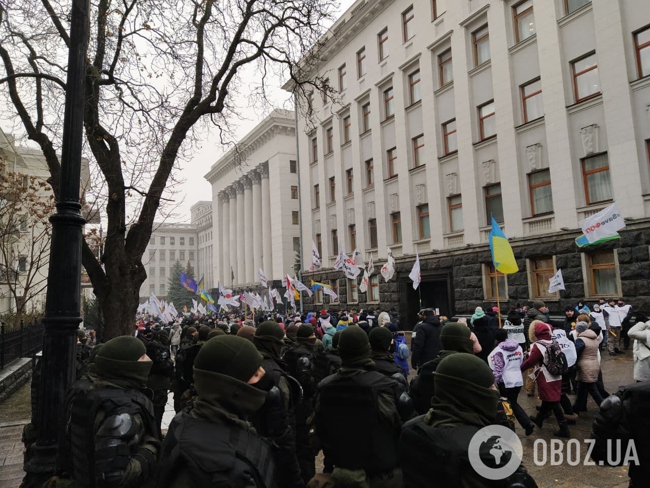 Протест ФОП перемістився на Банкову.