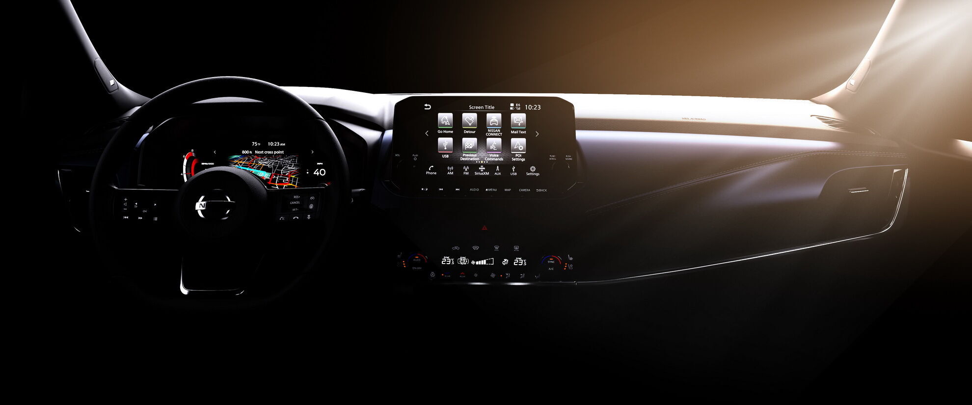 Nissan Qashqai получил цифровой кокпит с 12,3-дюймовой шкалой приборов и 9-дюймовым экраном информационно-развлекательной системы