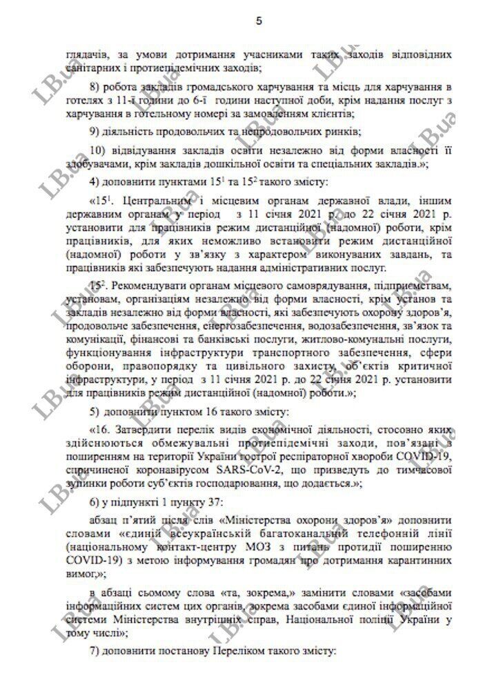 Кабмин хочет ввести локдаун в Украине с 8 января: СМИ опубликовали документ