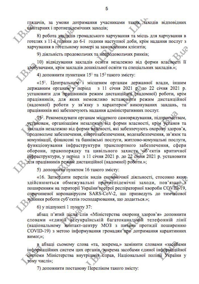 Кабмін хоче ввести локдаун в Україні з 8 січня: ЗМІ опублікували документ