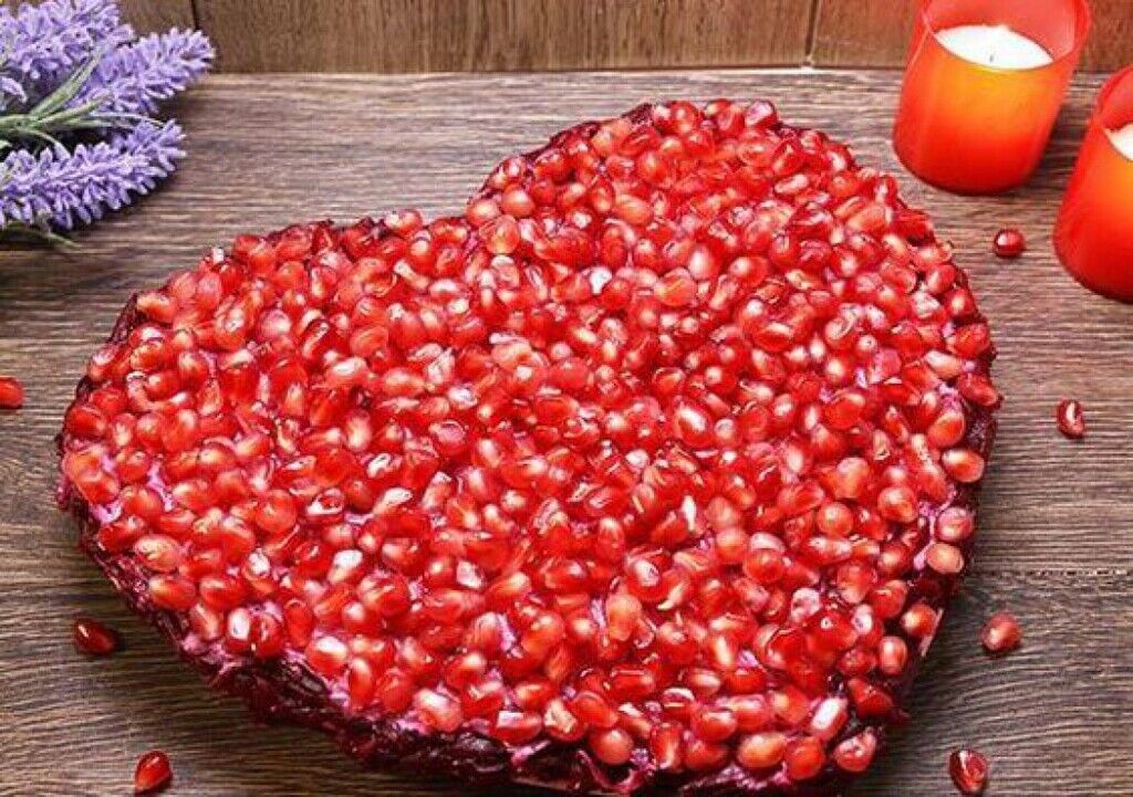 Салат "Гранатовое сердце" на День святого Валентина