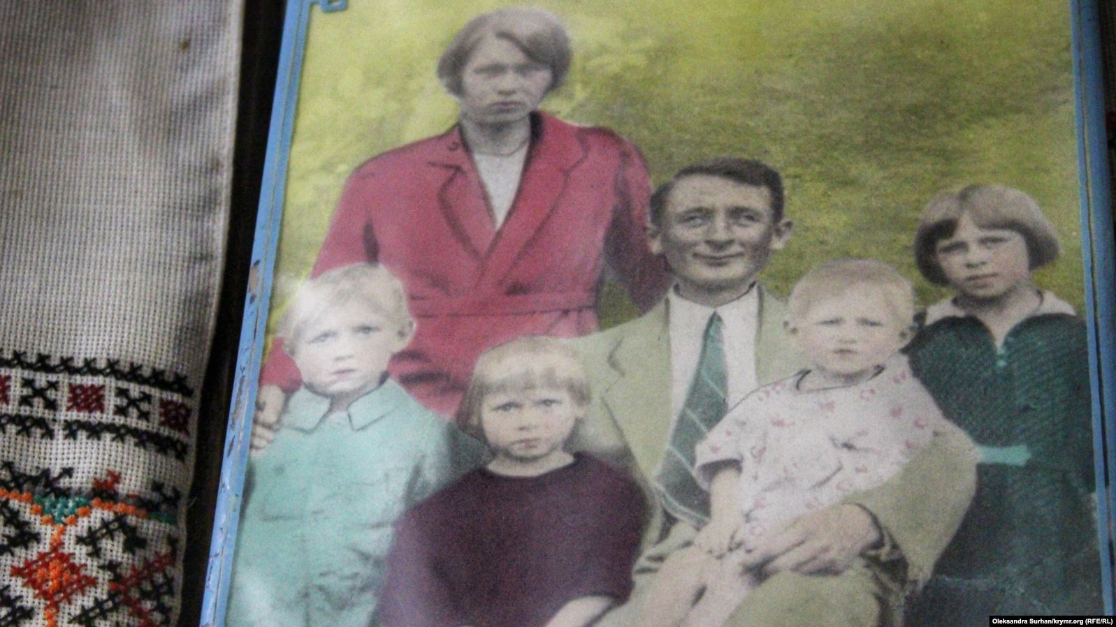Фотография семьи Кобылянской в ее доме