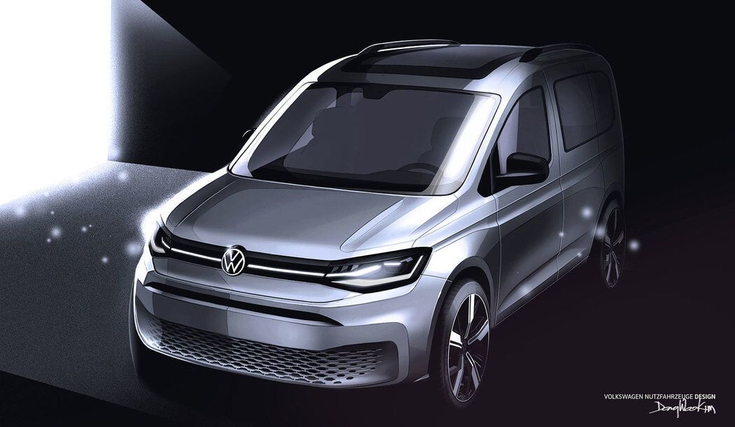 Первые официальные изображения VW Caddy 2020. Полностью новинку рассекретят чуть позже