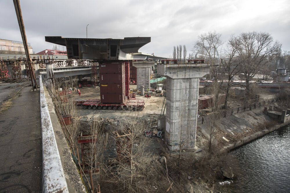Откроют до конца года: Кличко показал, как строят Подольско-Воскресенский мост
