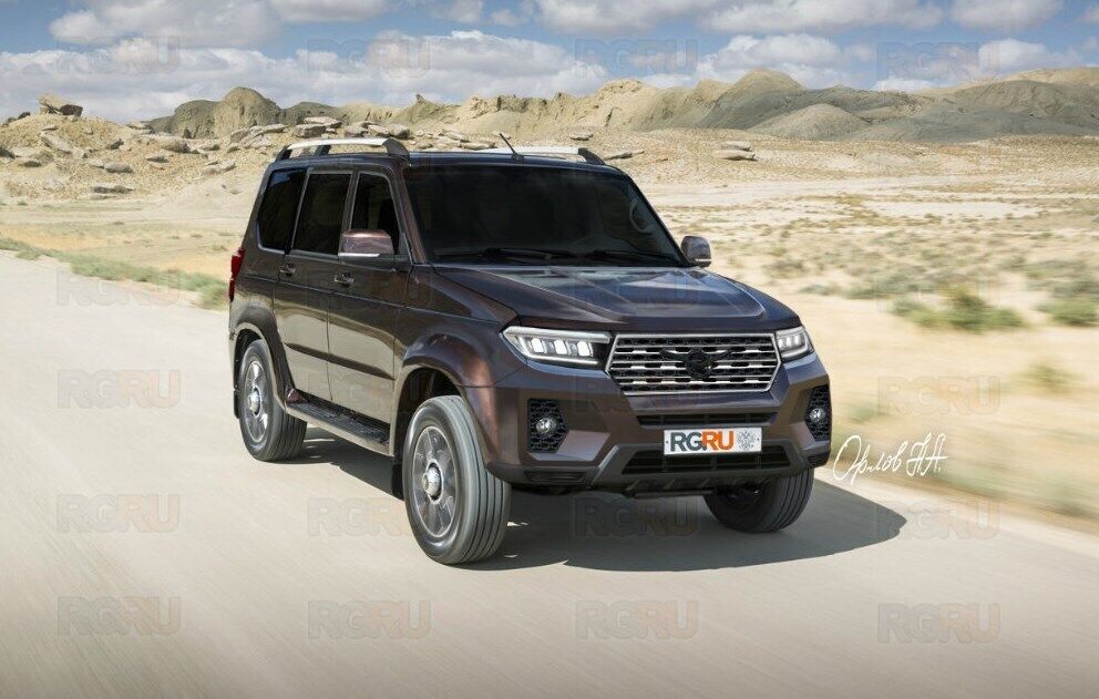 Новый УАЗ Патриот с дизайном Toyota выглядит неожиданно