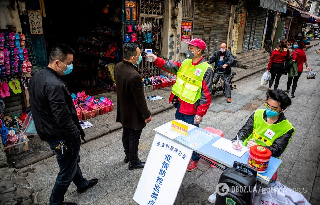 На улицах Китая всем меряют температуру