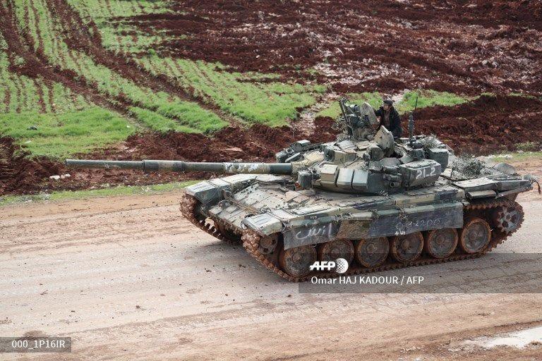 Российский танк, захваченный в Сирии