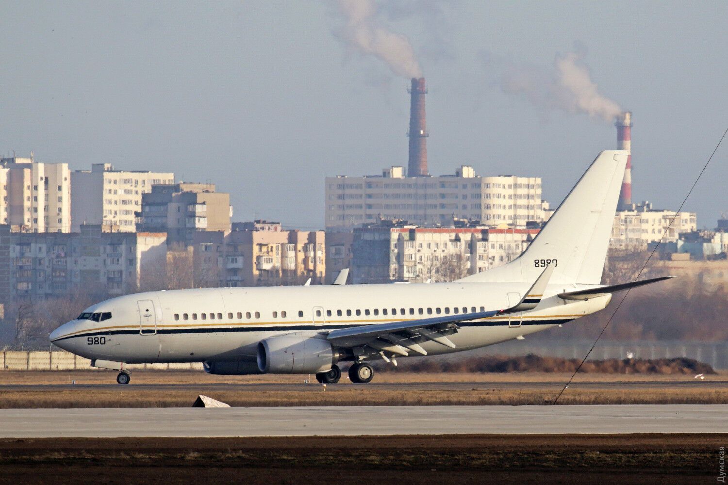 В Одессу неожиданно прибыл военный американский Boeing