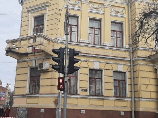 В Харькове рухнул балкон
