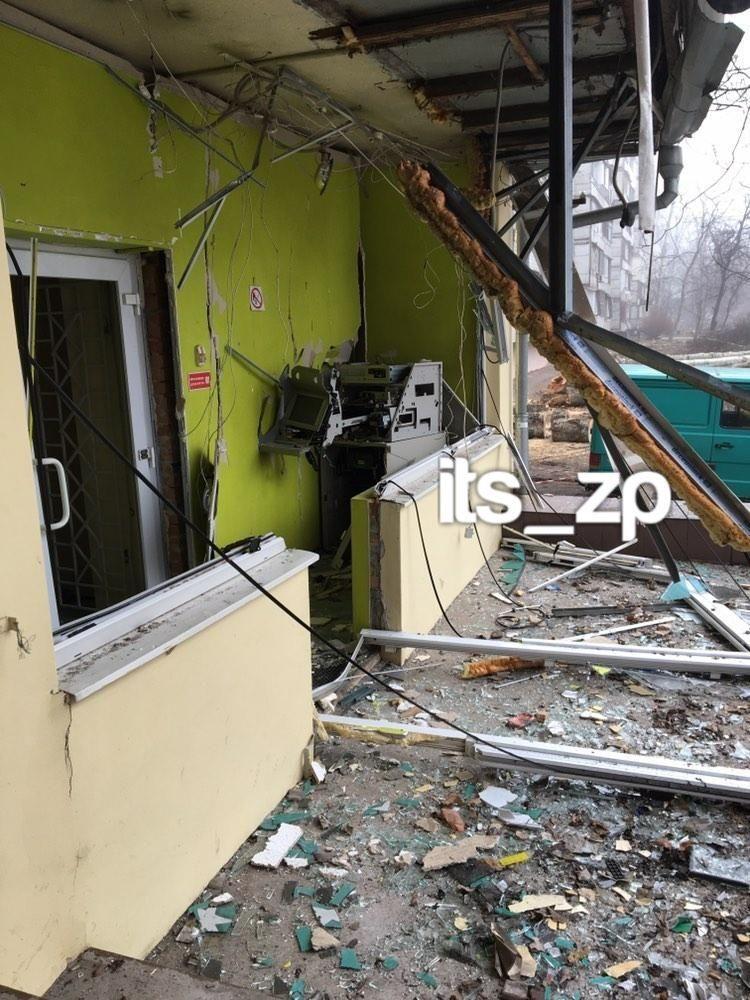 В Запорожье взорвали банкомат