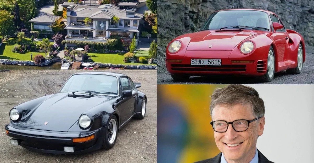 Білл Гейтс і його майно (включаючи два Porsche)