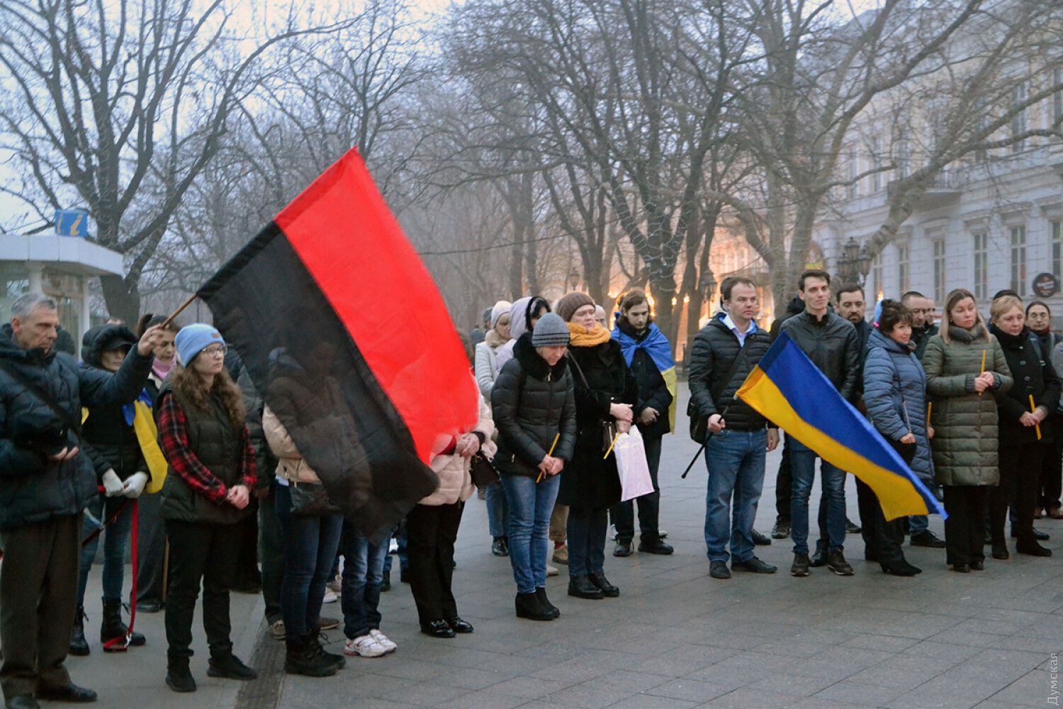 В Одессе трогательно почтили память погибших Героев Небесной Сотни