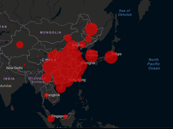 Онлайн-карта поширення коронавірусу COVID-19