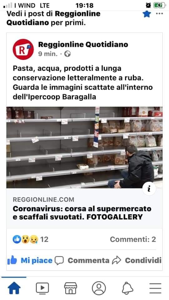 Італійці скуповують продукти