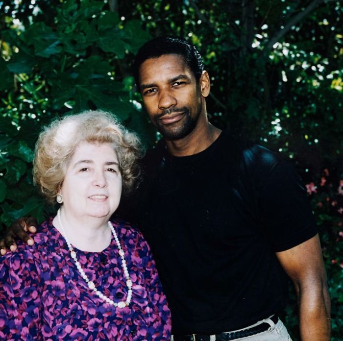 Марія Снейс-Лаглер з Дензелом Вашингтоном