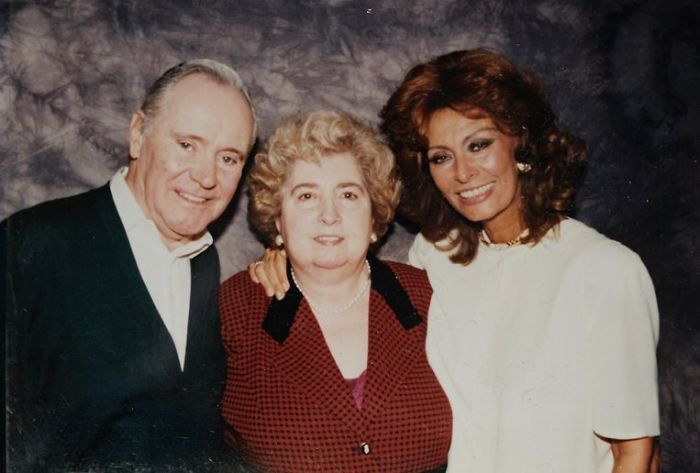 Марія Снейс-Лаглер з Джеком Леммоном і Софі Лорен