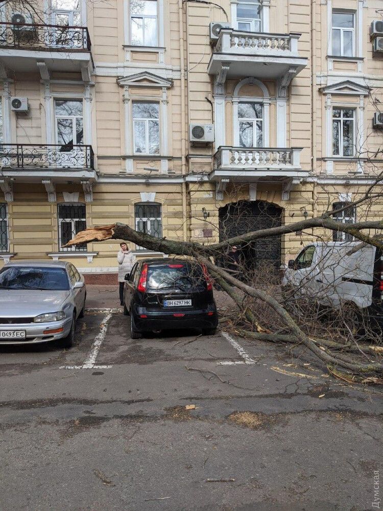 Наслідки урагану в Одесі