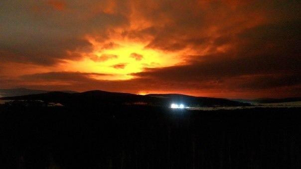 Пожар на газопроводе в Пермском крае