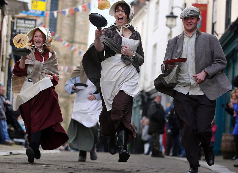 Блинный забег в Лондоне