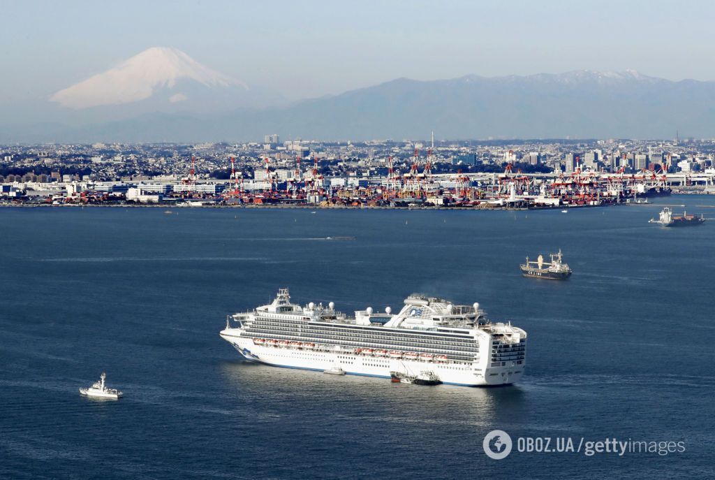 Круизный лайнер Diamond Princess