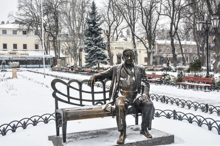 Перший сніг в Одесі