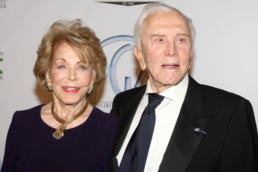 Энн Байденс и Кирк Дуглас