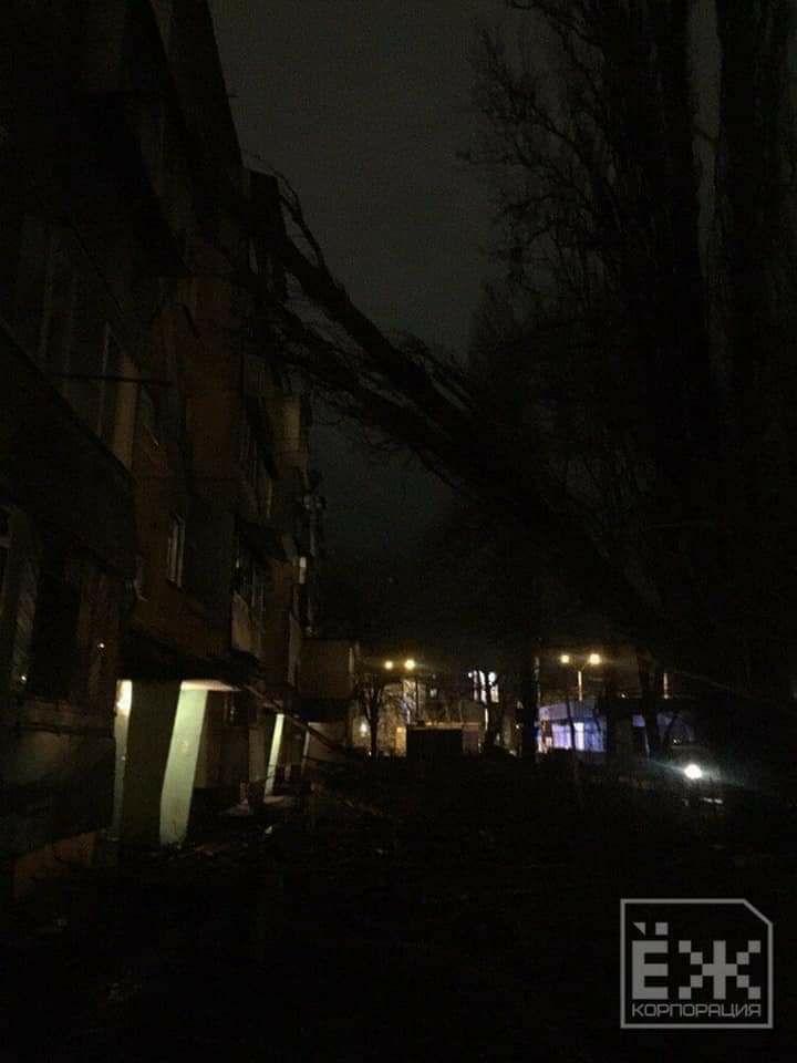 Вночі 6 лютого в Одесі повалило 48 дерев