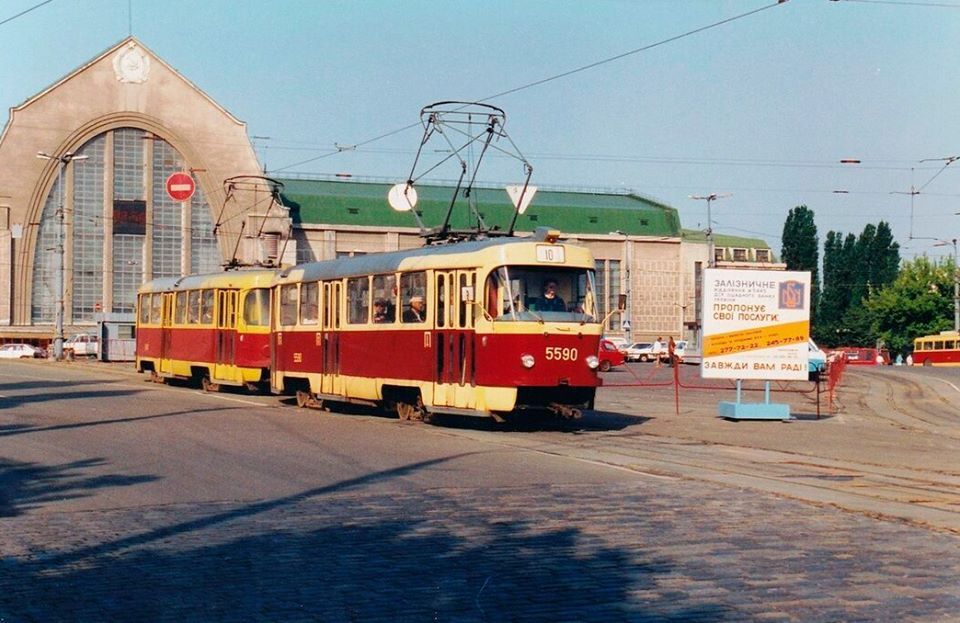 Вокзал Киева в 1993 году