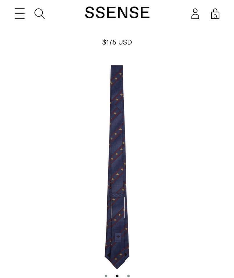 Краватку від Gucci в мережі можна купити за трохи більше 4 тис. грн