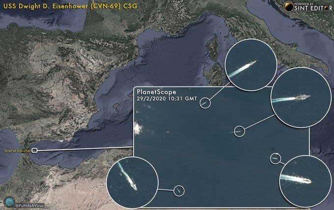 Авианосец ВМС США вошел в Средиземное море