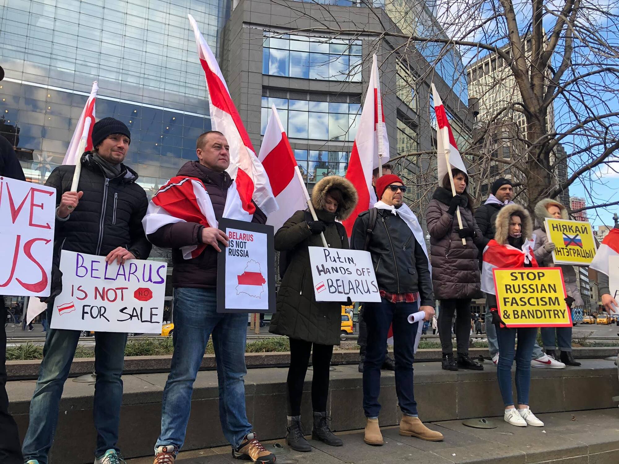 Акція протесту білорусів проти інтеграції з Росією