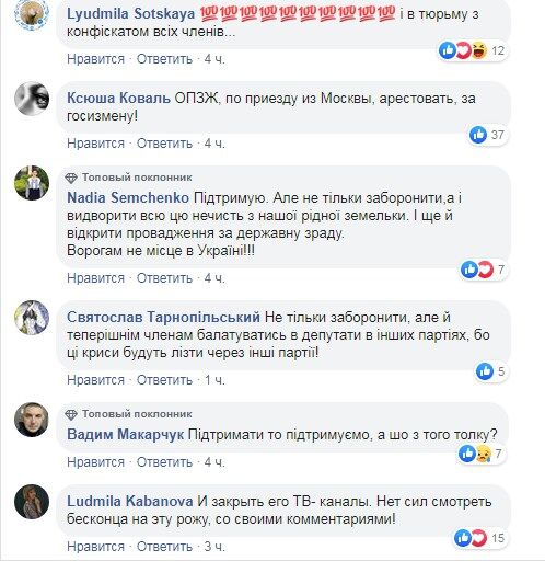 Заборону партії Медведчука підтримали українці