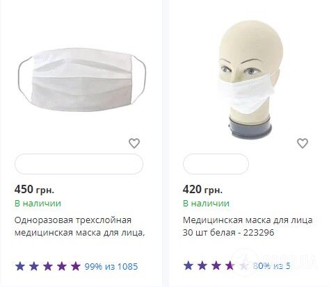 Медицинские маски в Днепре