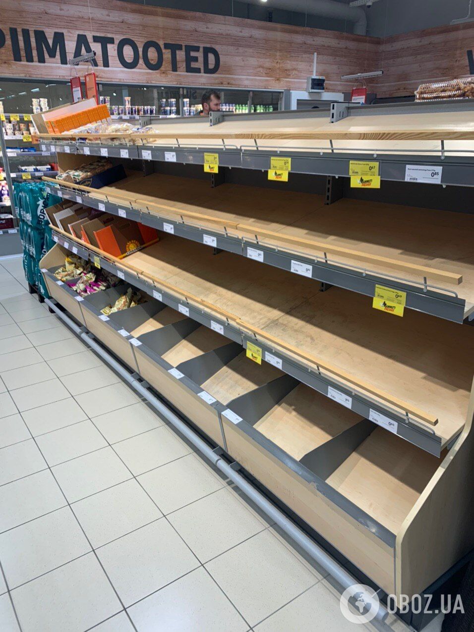 В Естонії ввели режим НС через коронавірус: в магазинах почали зникати продукти