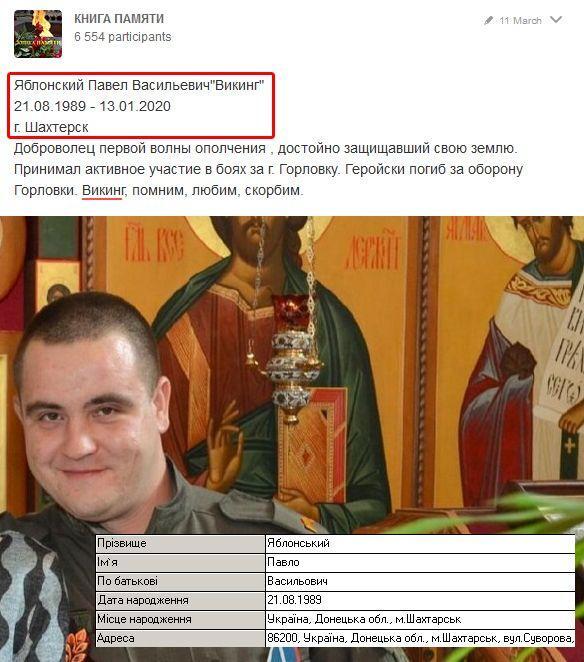Терорист Павло Яблонський