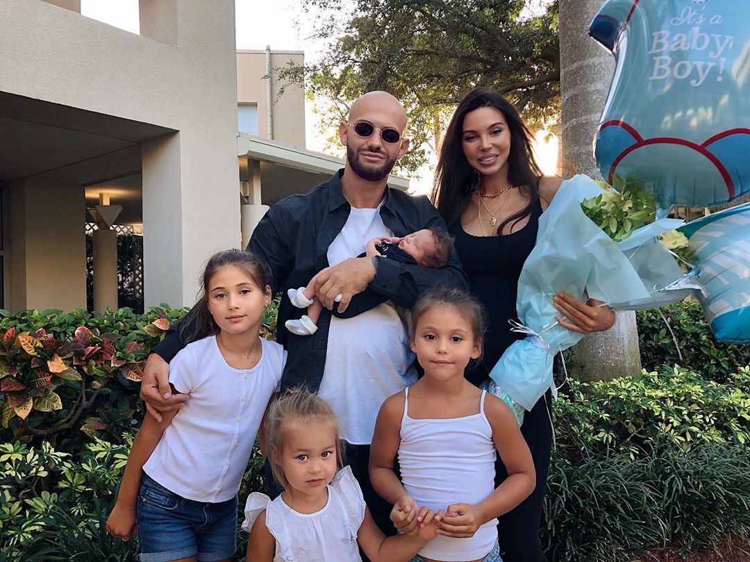 Джиган і Оксана Самойлова з дітьми