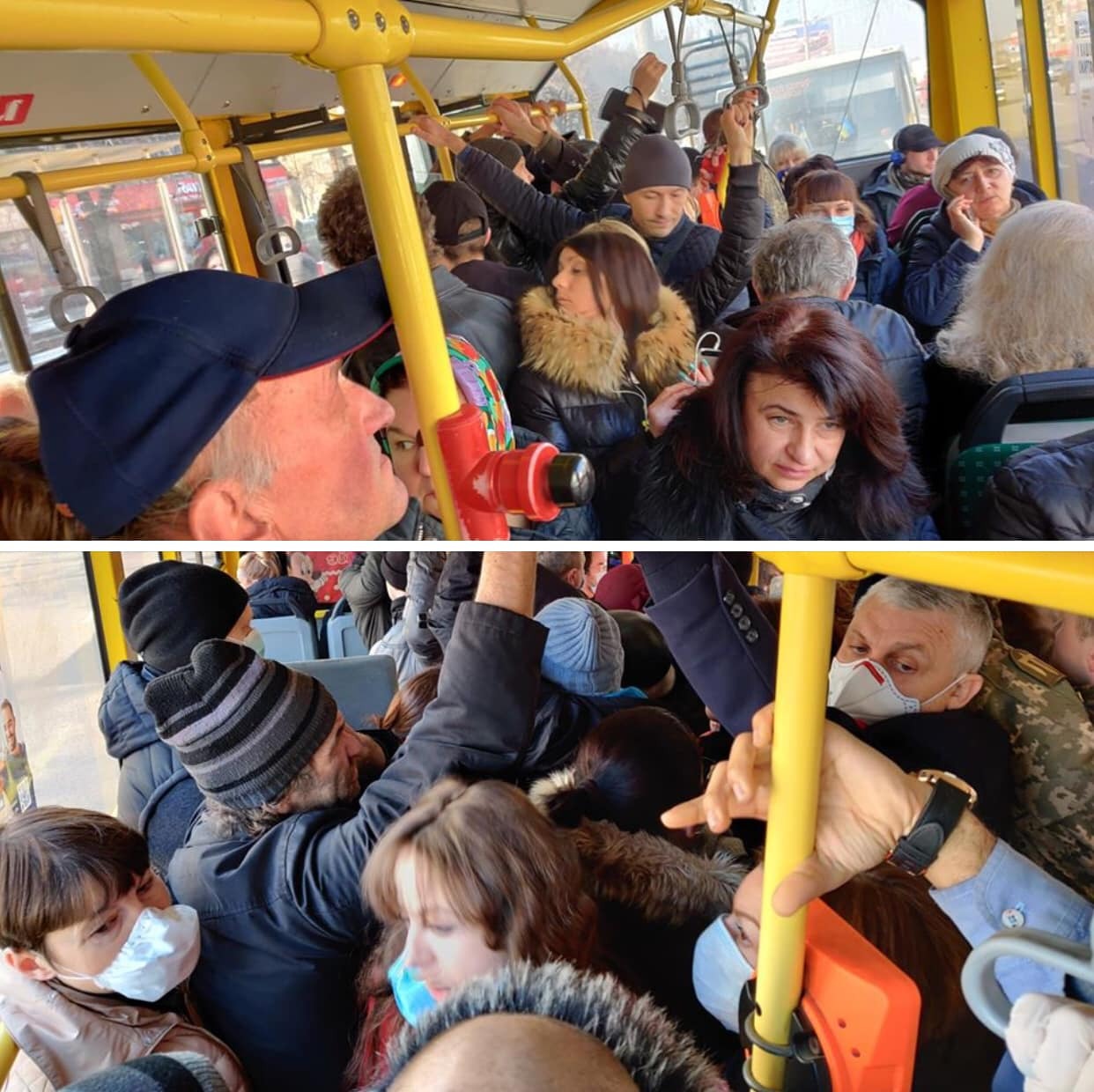 Так выглядит транспорт во время карантина в Киеве