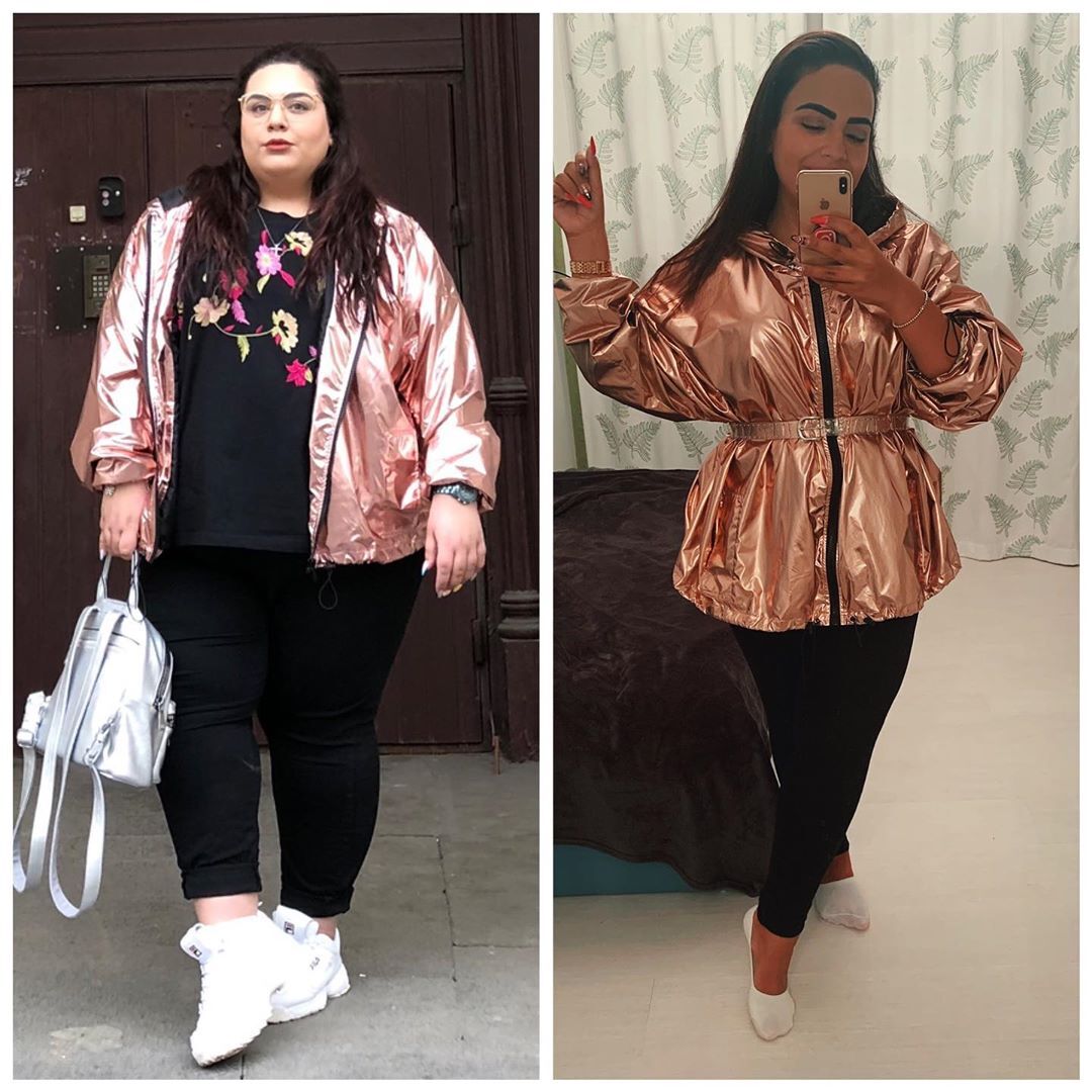 Софія Броян до і після схудення