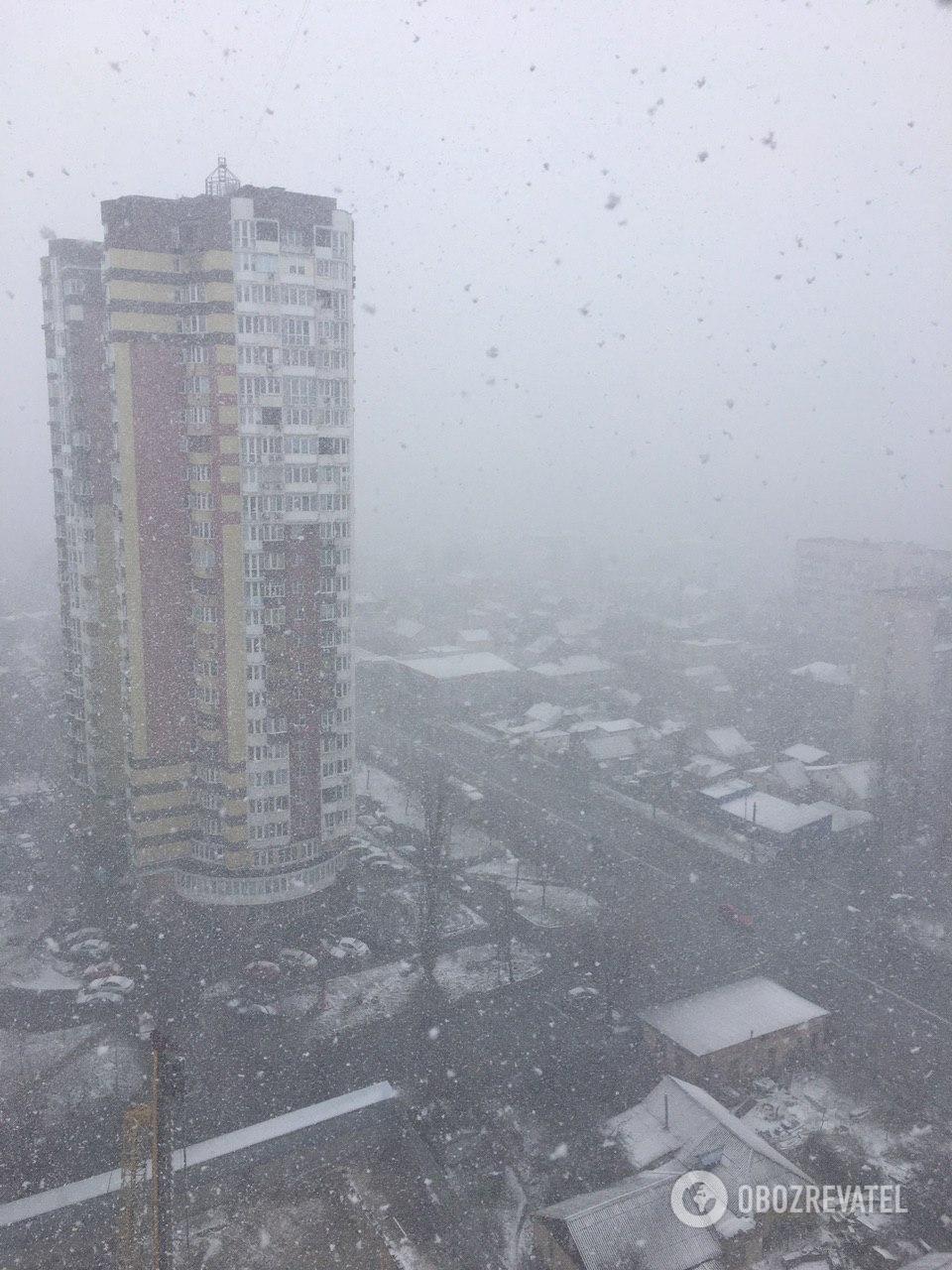 Снег в Киеве
