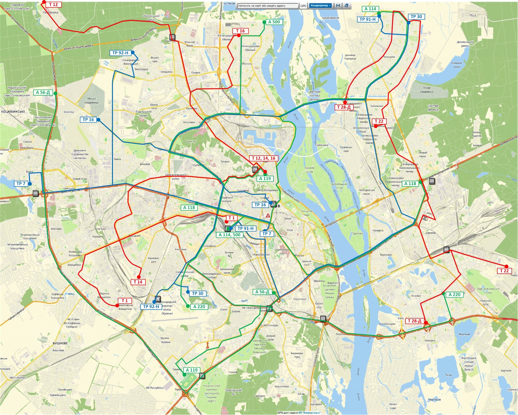 У Києві працює лише 17 маршрутів