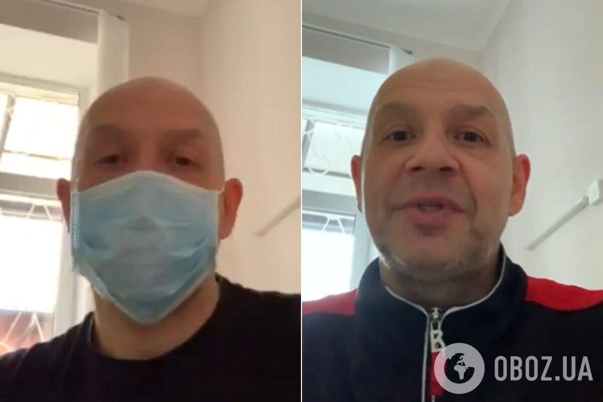 Зараженный коронавирусом из Житомира Вадим часто снимает видео из больницы