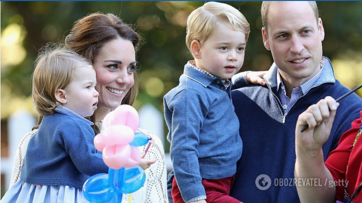 Кейт Міддлтон і принц Вільям із дітьми