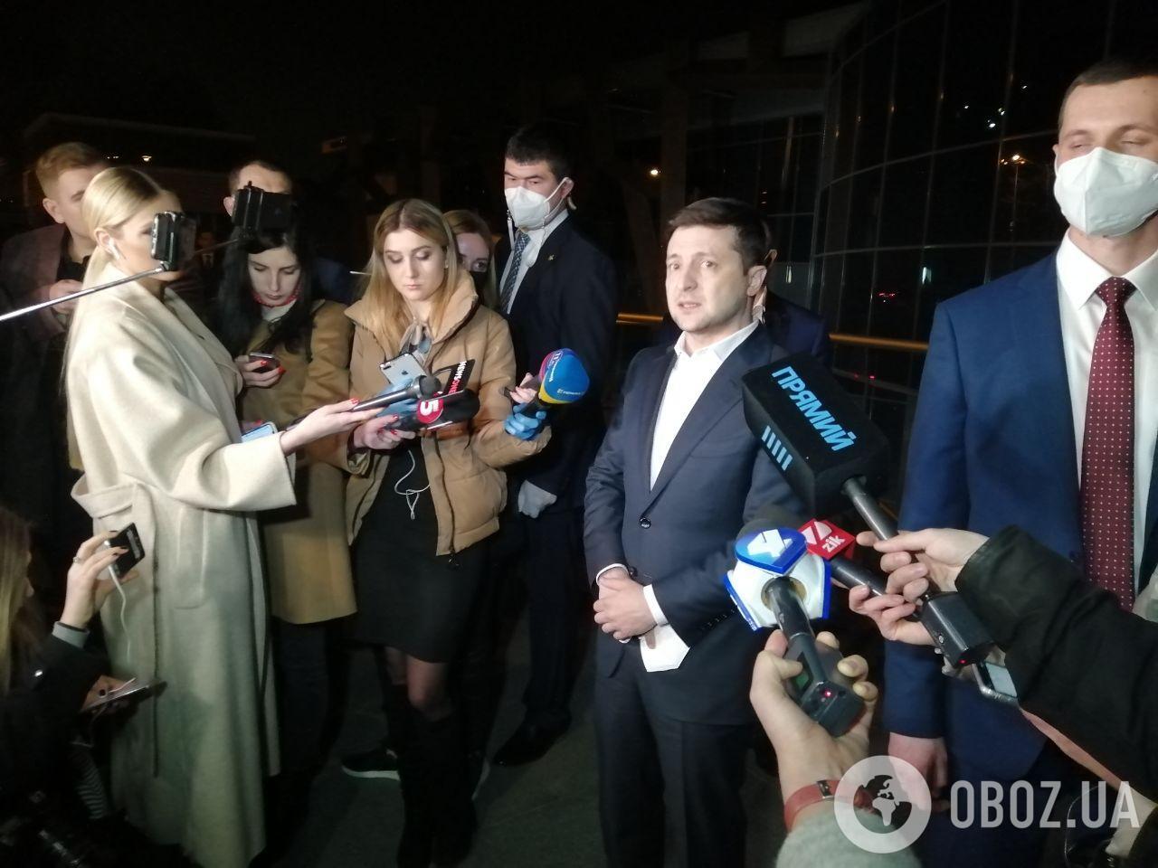 Зеленский прибыл на заседание фракции "Слуга народа"