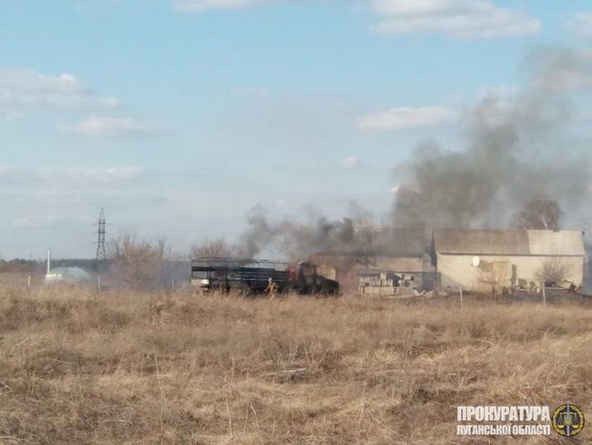 Знищена українська вантажівка