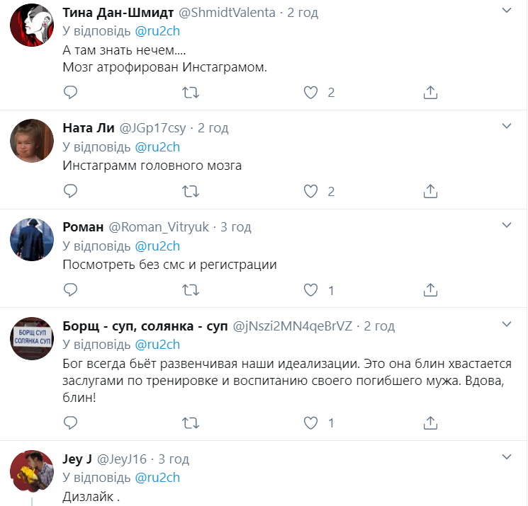 Реакція користувачів на зізнання Діденко