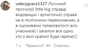 Коментарі до посту в Instagram