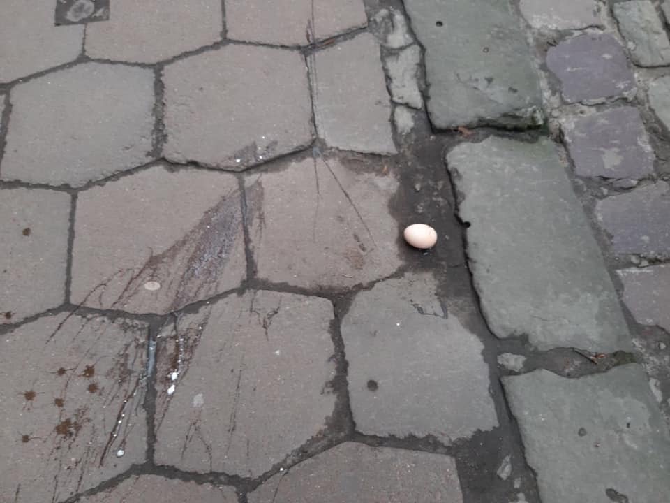 Во Львове участниц Марша за права женщин забросали яйцами